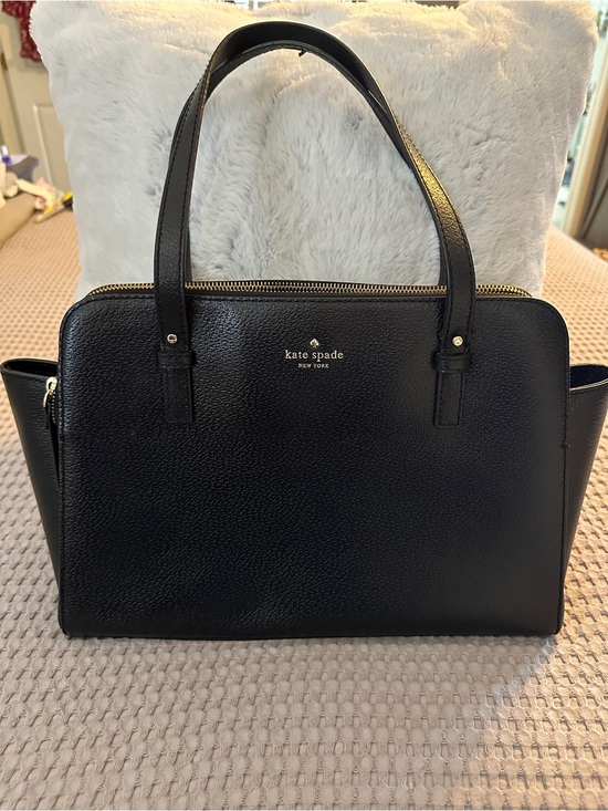 kate spade Handbags - kate spade large Black Pebbled Leather Top-Handle Satchel